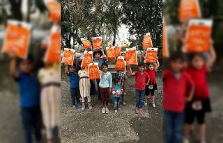 Köy okullarına kırtasiye desteği