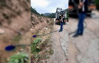 Köylerde yaşanan kanalizasyon sorunları vidanjör...