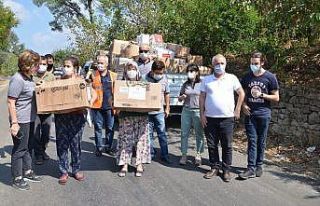 Kozan’daki orman yangını mağdurlarına yardım