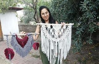 Kuru dallar sanat eseri oluyor