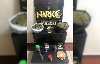 Kuşadası’nda 1 kilo 648 gram esrar ele geçirildi