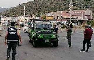 Kuşadası’nda tur otobüslerine korona virüs denetimi
