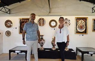 Kütahyalı sanatçıların eserleri Urla’da