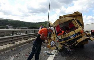 Kuzey Marmara Otoyolunda yolunda kaza: 1 yaralı