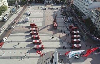 Manisa’da itfaiye filosuna 10 yeni araç