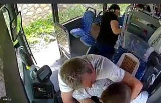 "Maske tak, kart bas" diyen şoförü yumrukladı