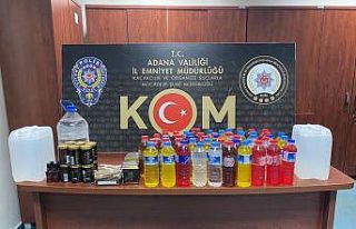 Meyve aromalı kaçak içki operasyonu