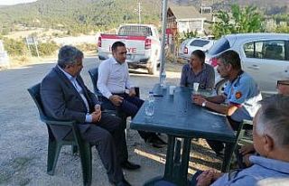 MHP Grubu’ndan Nallıhan’da yanan bölgede inceleme