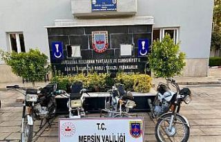 Motosiklet hırsızları jandarma ekiplerince yakalandı
