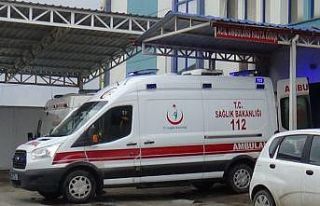 Motosiklet ile ticari taksinin çarpışması sonucu...