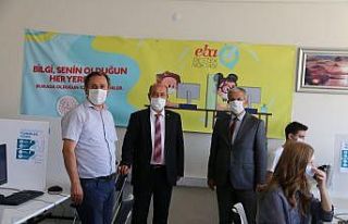 Müdür Başyiğit, EBA Destek Noktası açılışı...