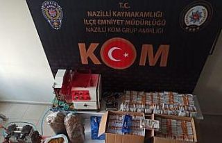 Nazilli polisinden kaçak tütün operasyonu