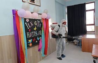 Nevşehir’de okullar dezenfekte edildi