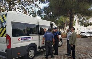 Okul servislerine salgın denetimi