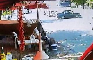 Önüne kattığı aracı metrelerce sürükledi