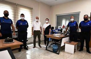 Oral’dan zabıtaya kutlama ziyareti