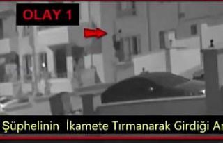 Örümcek gibi tırmanarak hırsızlık yaptı