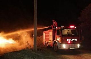 Ot yangını korkuttu