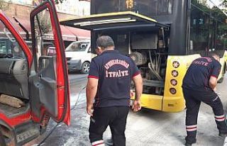 Otobüs şoförünün dikkati faciayı önledi