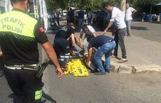 Otomobil ile motosiklet çarpıştı: 1 yaralı