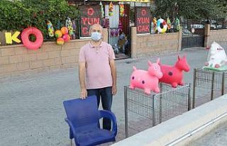 Oyuncak ayı hırsızları kameraya yakalandı