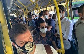 (Özel) İstanbul’da minibüs ve otobüslere ’ayakta...