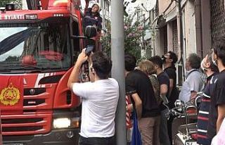 (Özel) Şişli’de yangın paniği, vatandaşlar...