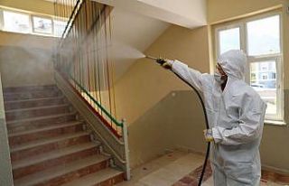 Pamukkale’de okullar dezenfekte edildi