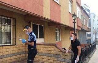Pendik’te korona virüs hastalarına karantina denetimi