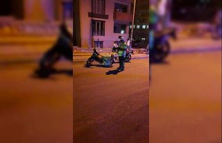 Polisten motosiklet denetimi