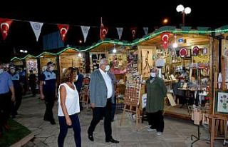 Posbıyık, Sanat Sokağı’nı ziyaret etti