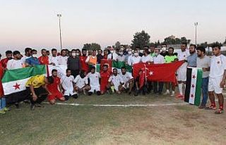 Resulayn ve Telabyad futbolda karşılaştı