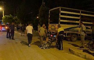 Samandağ’da pikap ile motosiklet çarpıştı:...