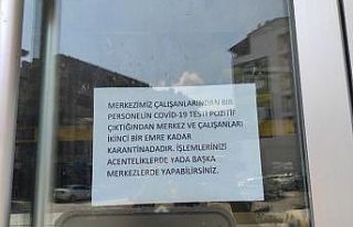 Samandağ’da PTT şubesi karantinaya alındı