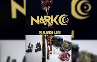 Samsun’da evde uyuşturucu ve silah ele geçti:...