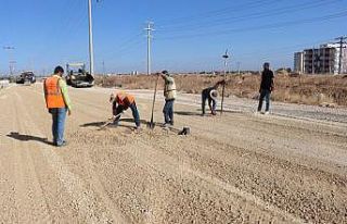 Şanlıurfa Dağ Eteği bölgesine sıcak asfalt