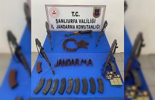 Şanlıurfa’da 5 kalaşnikof tüfek ele geçirildi