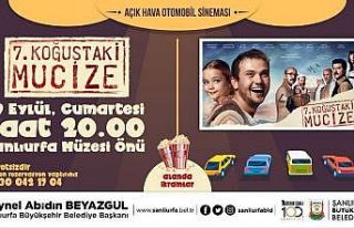 Şanlıurfa’da arabada sinema etkinliği devam ediyor