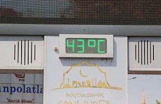 Şanlıurfa’da bunaltıcı sıcaklık etkisini sürdürüyor