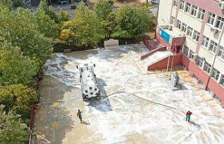 Şanlıurfa’da okullar dezenfekte ediliyor