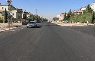 Şanlıurfa’da sıcak asfalt çalışmaları