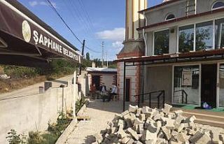 Şaphane’de kilitli parke ve peyzaj çalışmaları