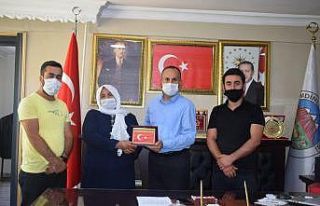 Şehit ailesinden Başkan Saklı’ya ziyaret