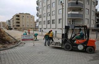 Seyrantepe’de kilitli parke çalışmaları sürüyor