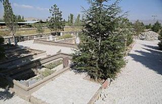 Sindelhöyük Mahalle Mezarlığındaki parke çalışması...