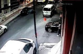Şişli’de yaşanan patlama kamerada