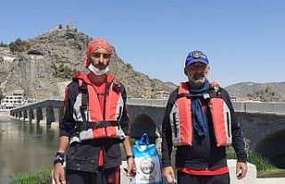 Sivas’tan botla Kızılırmak yolculuğuna çıkan...