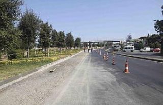 Spor Caddesi’nde yenileme ve genişletme çalışmaları...