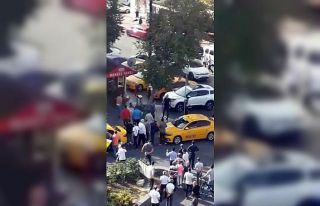 Taksi Durağı’ndaki silahlı çatışma anı amatör...