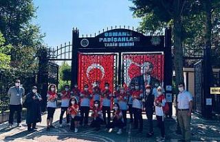 Tarih şeridi milli sporcuları ağırladı